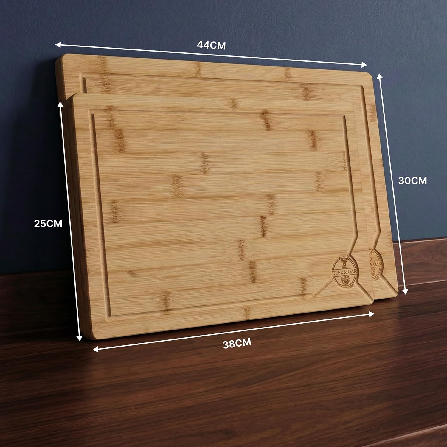 Conjunto de Tábuas de Corte em Bambu Deer & Oak