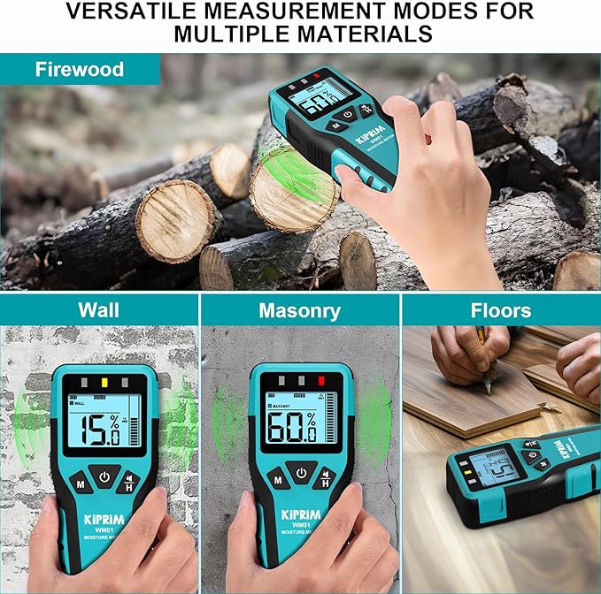Medidor de Humidade Digital Sem Pinos Kiprim