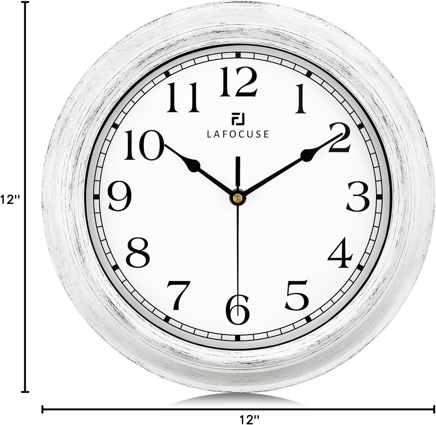 Relógio de Parede Vintage Lafocuse 30 cm – Silencioso