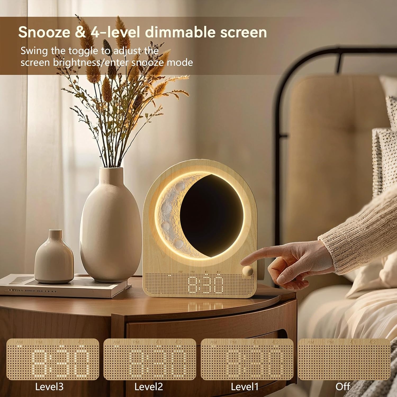 Despertador Sunrise blonbar com Luz Lunar e Sons Relaxantes