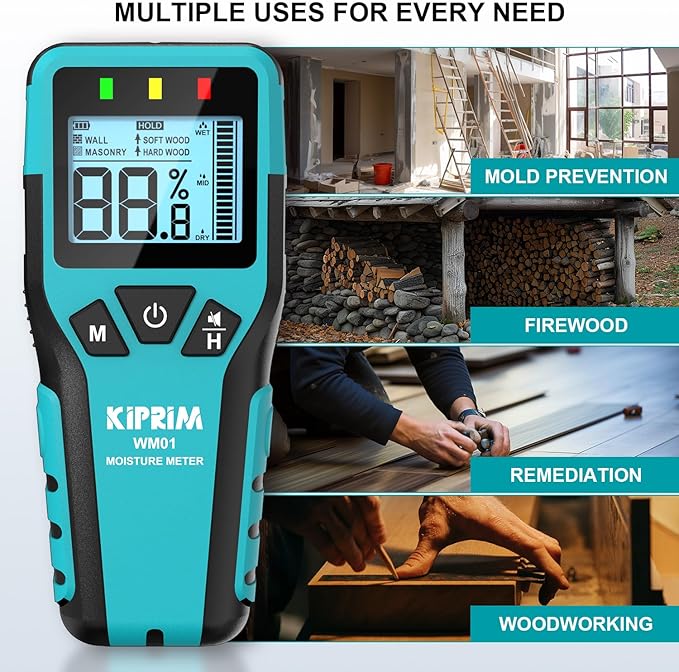 Medidor de Humidade Digital Sem Pinos Kiprim