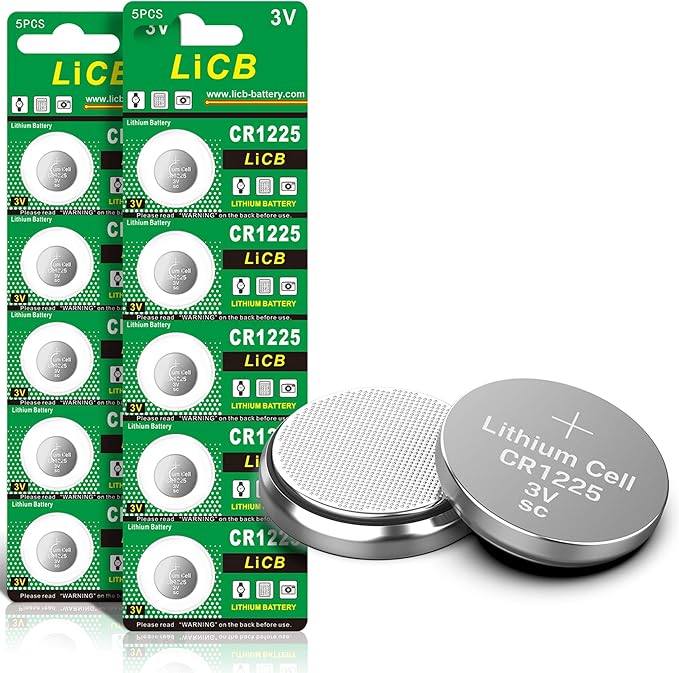 Pilhas de Botão de Lítio – Pack 10 Unidades (CR1220, CR1620, CR1225, CR1)