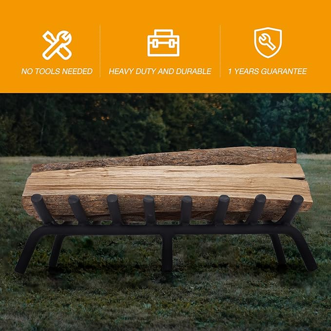 Grelha para Lareira 20” MYFIREPLACEDIRECT em Aço Reforçado