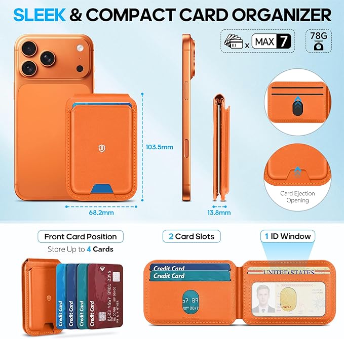 Carteira Magnética Premium Compatível com MagSafe