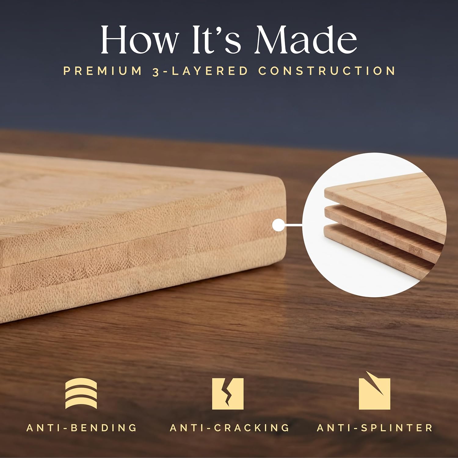 Conjunto de Tábuas de Corte em Bambu Deer & Oak