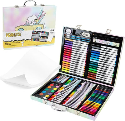 Mala de Arte Snoopy – Peanuts | 150 Peças | Pintura e Desenho para Crianças