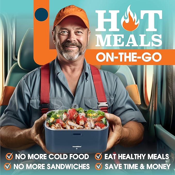 TRAVELISIMO - Marmita Elétrica Extra Grande 1,8L para Adultos