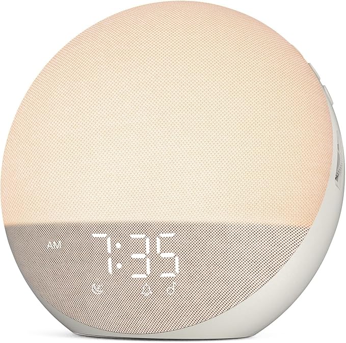 Despertador Sunrise Hiromeco com Bluetooth e Luz RGB