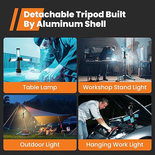 Holofote LED de Construção com Tripé (Sem Fios) GoGonova