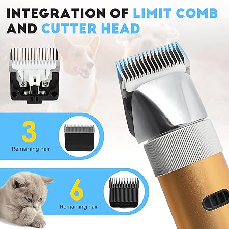 Máquina de Tosquia Profissional para Cães — CGOLDENWALL 400 W