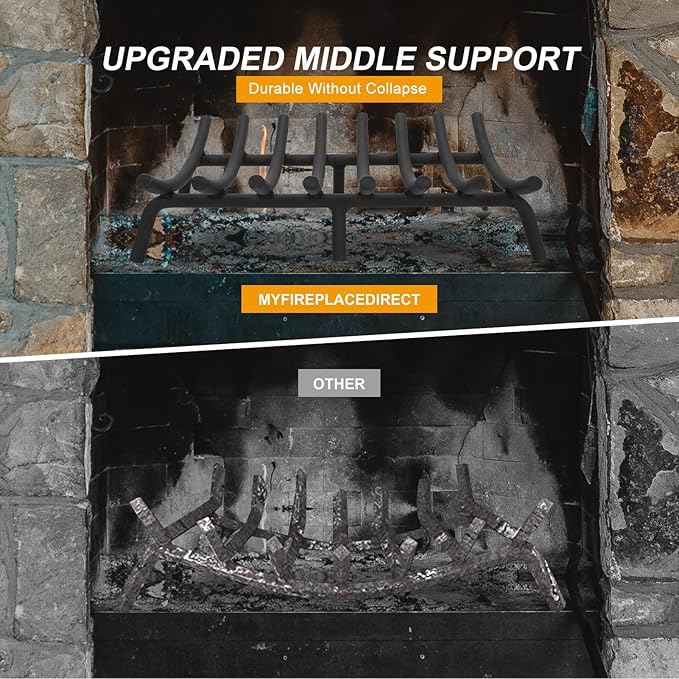 Grelha para Lareira 20” MYFIREPLACEDIRECT em Aço Reforçado