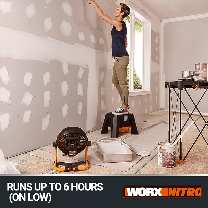 Ventoinha de trabalho Portátil sem Fios 18V – WORX NITRO