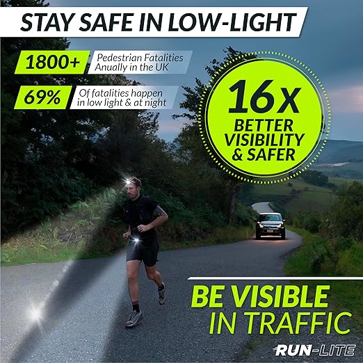 Luzes LED Recarregáveis para Corrida Noturna (Pack 2)
