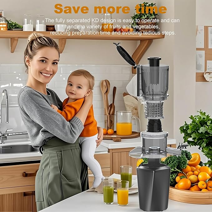 Espremedor de Frutas e Legumes 250W -  Cinza