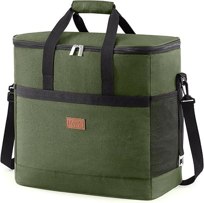 Saco Térmico 40L com Revestimento Rígido – Bolsa Isotérmica Grande para Piqueniques, Campismo e Atividades ao Ar Livre