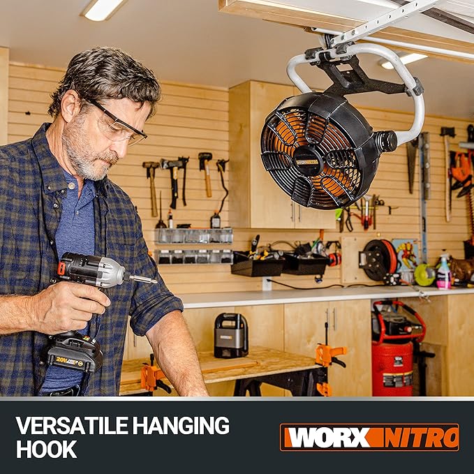 Ventoinha de trabalho Portátil sem Fios 18V – WORX NITRO