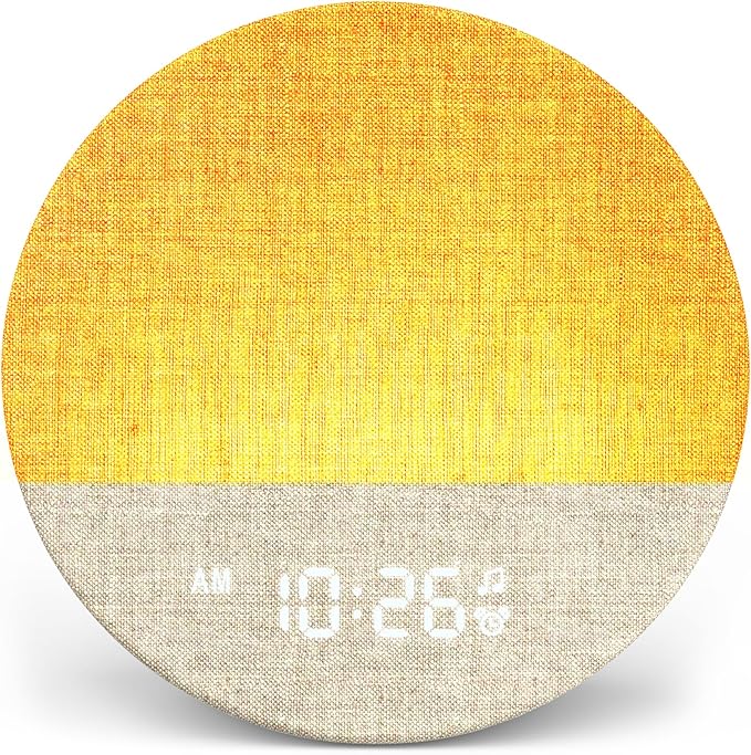 Despertador Sunrise Dreamegg com Luz Ambiente e Sons Relaxantes