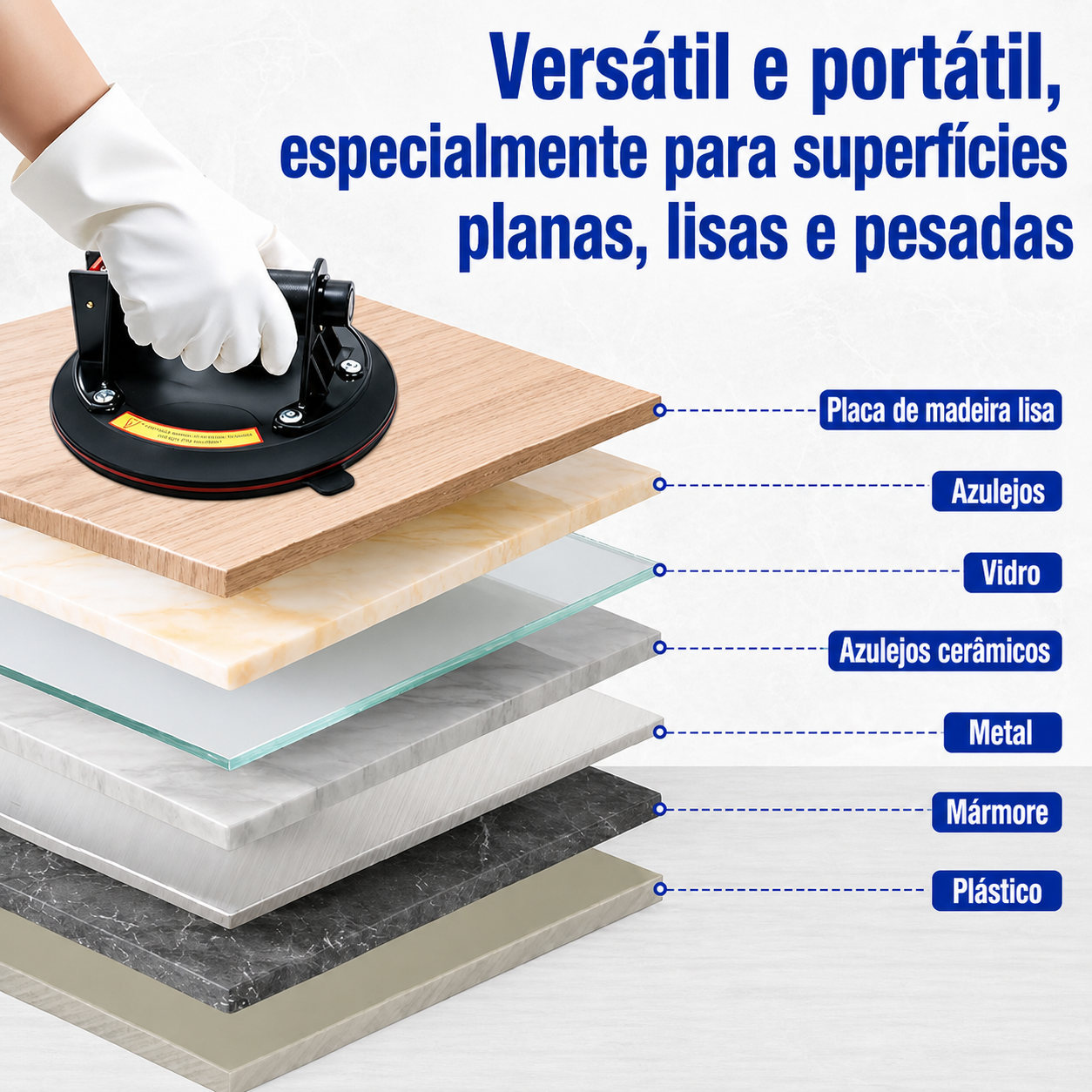 Ventosas Profissionais com Manómetro (Pack 2) – Até 220 kg