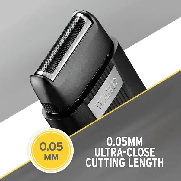 Máquina de Barbear Profissional Elétrica , Recarregável (Bateria de Lítio 150 min), Uso com ou sem fio, Design Clássico, Preto